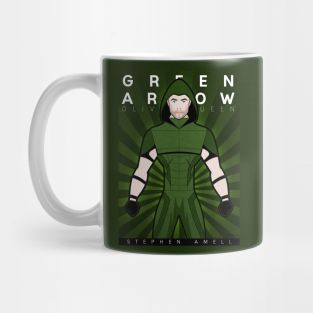 Heroes Unmasked: Green Arrow Tooniefied Poster Mug